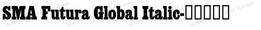 SMA Futura Global Italic字体转换